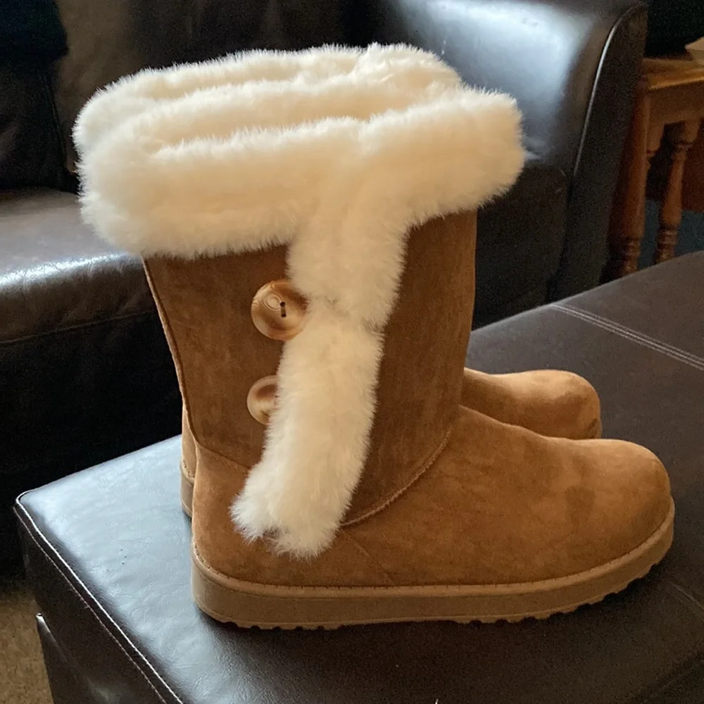 SO Abigail faux fur women’s boots - Picture 3 of 7